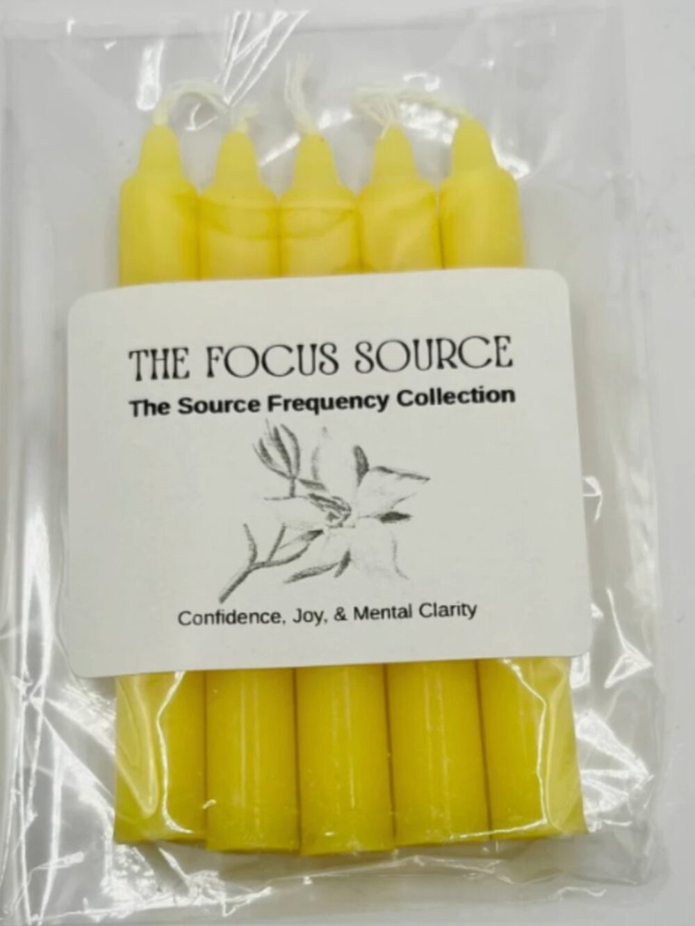 Focus Spell Candles 5Piece Ritual Chime Set, Intention & Manifestation Undressed